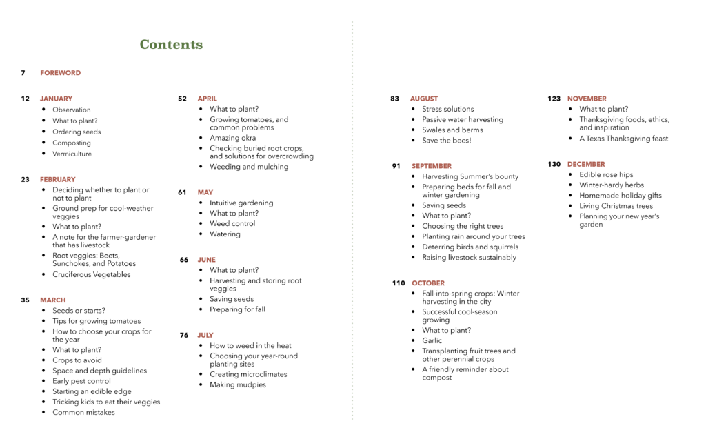 Table of Contents